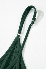 Duffel Green Spaghetti Straps Pocketed Slouchy Long Dress Maxi Dresses JT's Designer Fashion