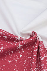 Fiery Red Tie-dyed Crew Neck Pullover Sweatshirt Sweatshirts & Hoodies JT's Designer Fashion