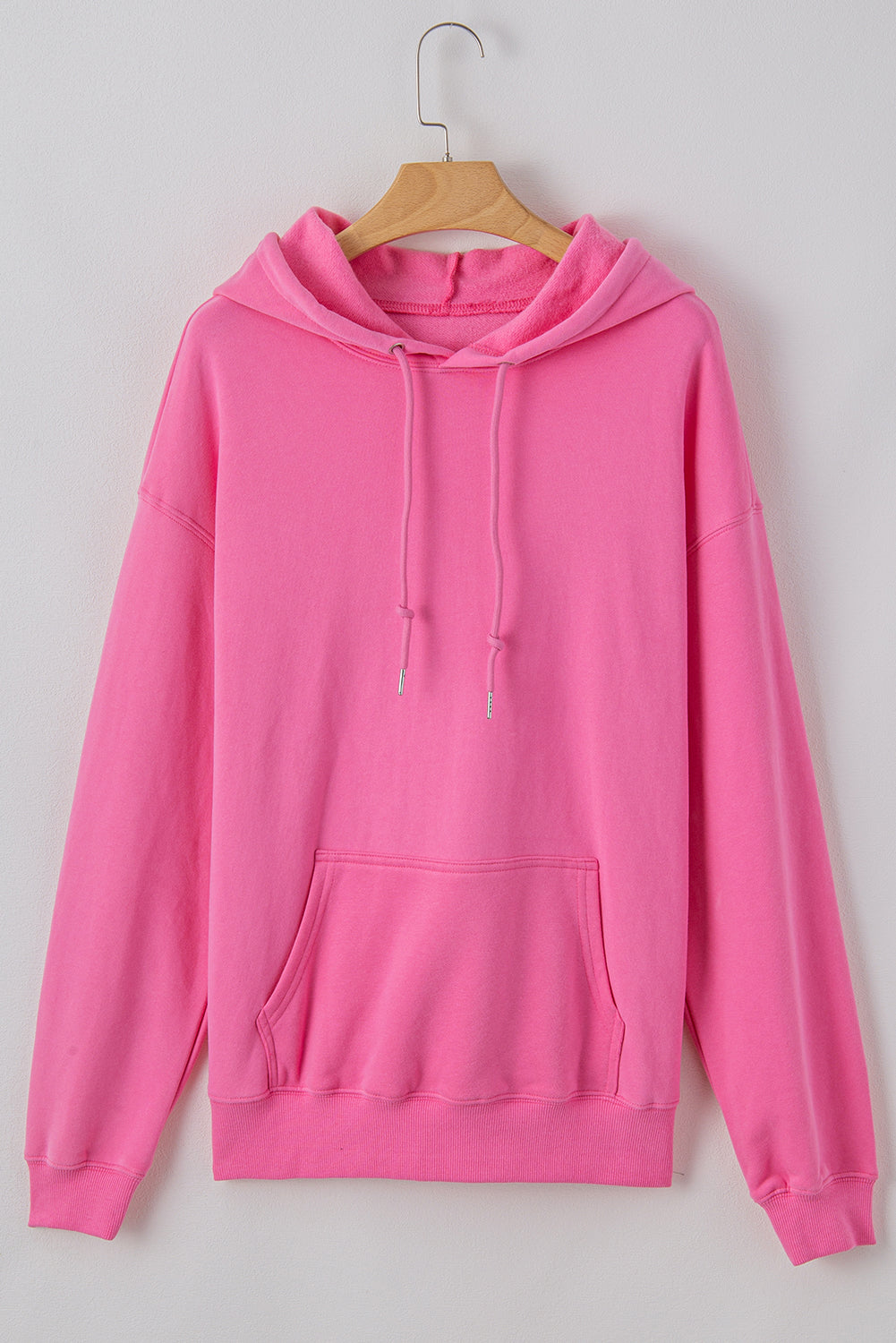 Bonbon Fleece Lined Kangaroo Pocket Drawstring Chunky Hoodie Sweatshirts & Hoodies JT's Designer Fashion