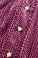 Meadow Mauve Plus Size Textured Velvet Tiered Buttons Tiered Dress Plus Size Mini Dresses JT's Designer Fashion