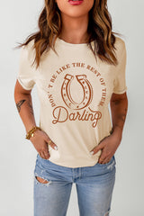 Khaki DO NOT BE LIKE THE REST OF THEM Darling Graphic Tee Graphic Tees JT's Designer Fashion