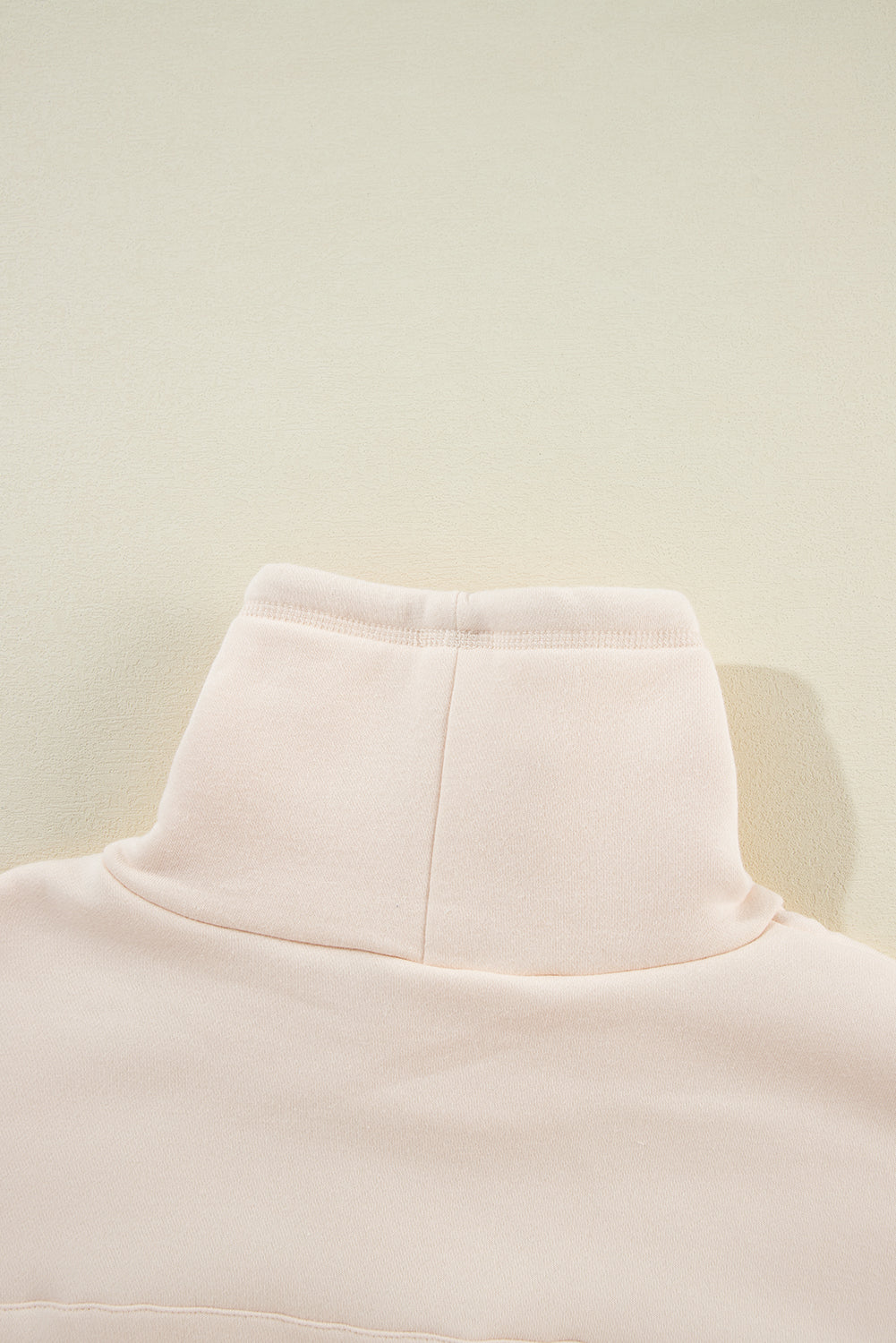Apricot Drawstring Turtleneck Dolman Sleeve Sweatshirt Sweatshirts & Hoodies JT's Designer Fashion