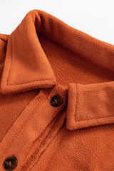 Khaki Colorblock Plaid Pattern Flap Pockets Buttoned Shacket Plaid Shackets JT's Designer Fashion