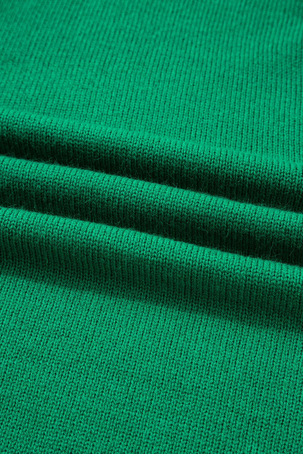 Bright Green Solid Color Knit Button Drop Shoulder Sweater Cardigan Cardigans JT's Designer Fashion