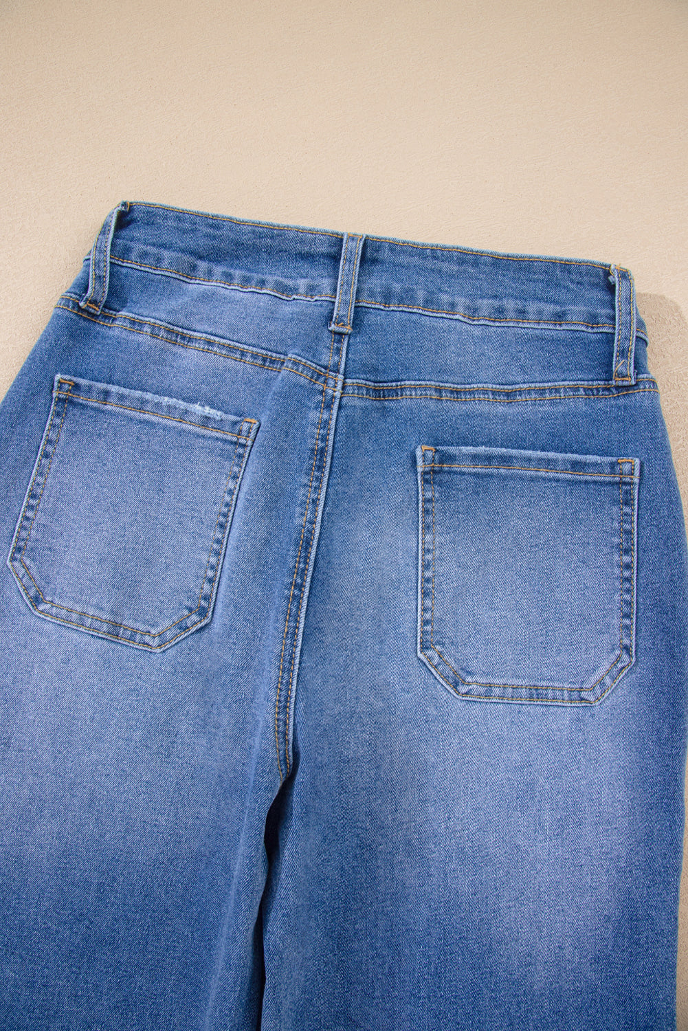 Sky Blue Cropped High Rise Wide Leg Jeans Jeans JT's Designer Fashion