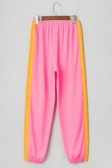 Pink Counting Rainbows High Waist Sweatpants Pants & Culotte JT's Designer Fashion