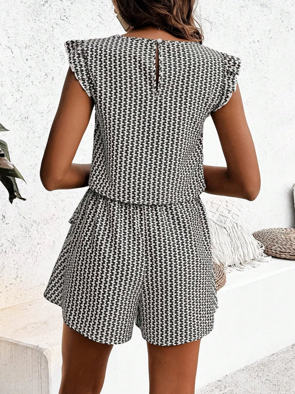Chic in Check – The Ultimate Summer Layered Short Set Short Sets JT's Designer Fashion