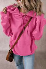 Bonbon Fleece Lined Kangaroo Pocket Drawstring Chunky Hoodie Sweatshirts & Hoodies JT's Designer Fashion