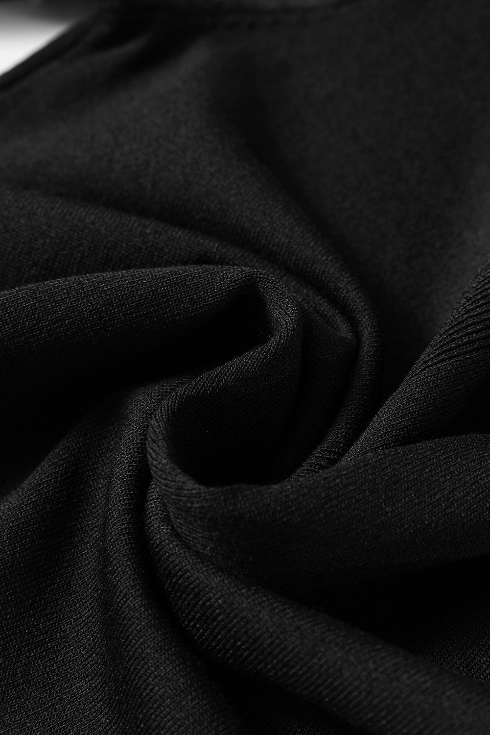 Black Solid Color Slim Fit Lightweight Crew Neck Sweater Sweaters JT's Designer Fashion