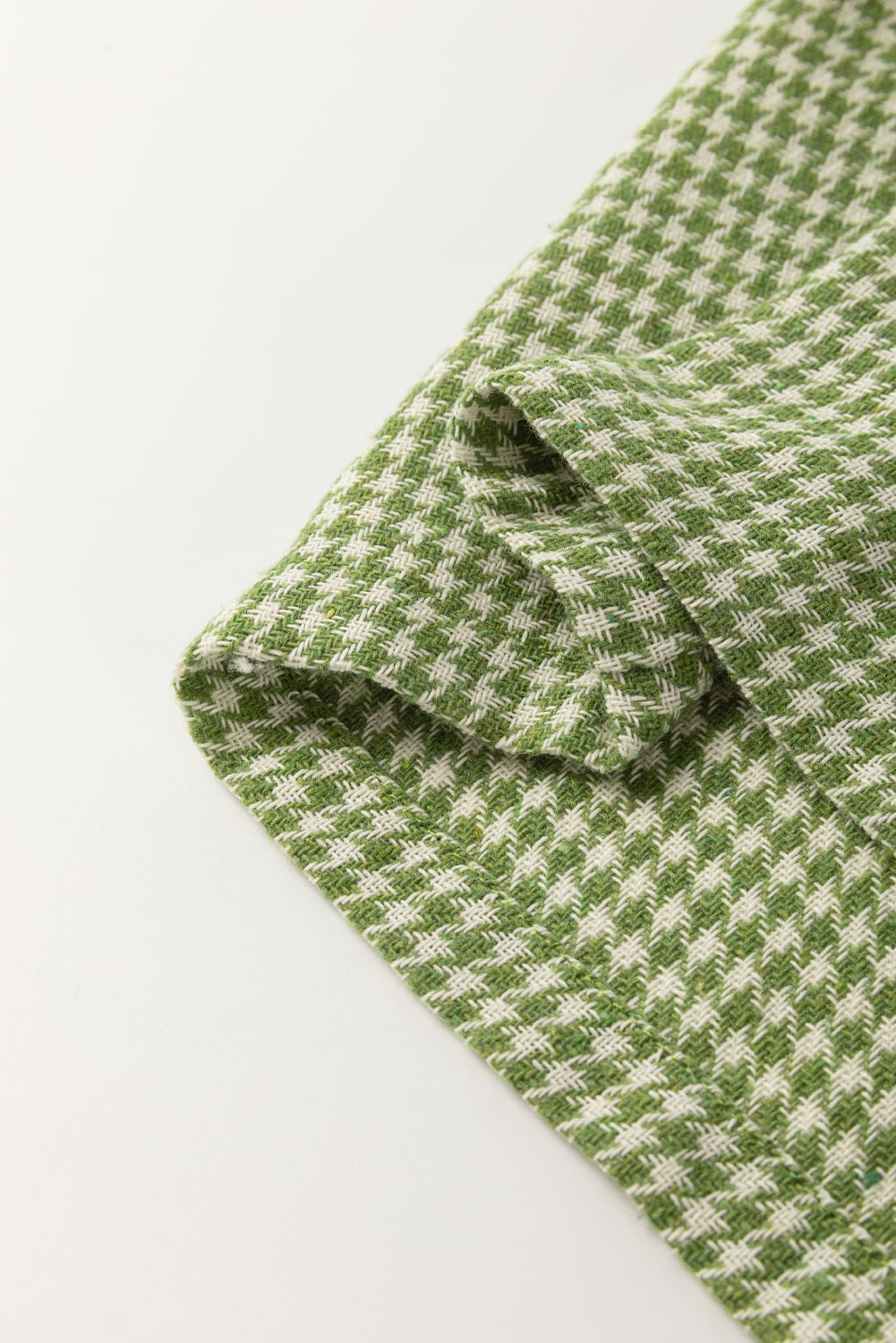 Green Gingham Wide Leg Loose Overall with Pockets Jumpsuits & Rompers JT's Designer Fashion