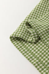 Green Gingham Wide Leg Loose Overall with Pockets Jumpsuits & Rompers JT's Designer Fashion