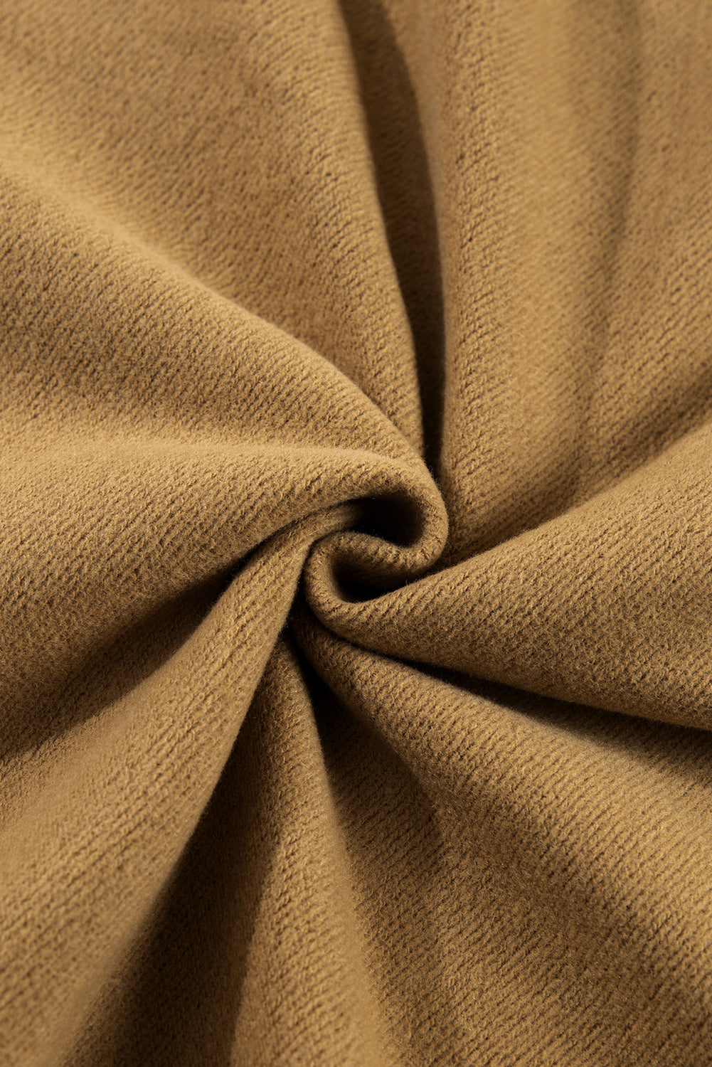 Brown Fleece Lined Half Zipper Kangaroo Pockets Loose Hoodie Sweatshirts & Hoodies JT's Designer Fashion