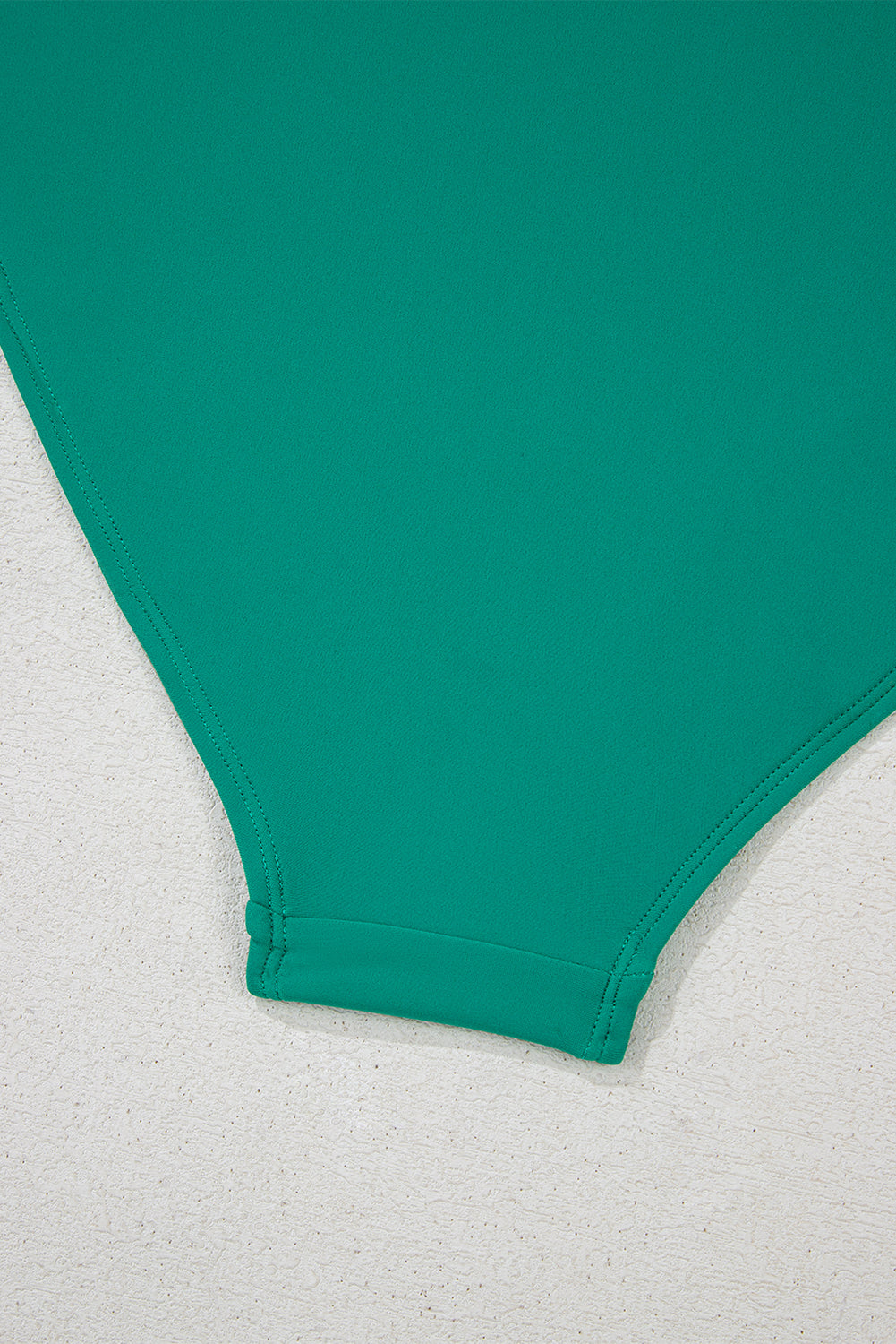 Sea Green Contrast Trim Colorblock Patchwork High Waisted Bikini High Waisted Swimsuit JT's Designer Fashion