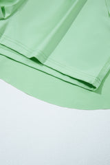 Light Green Drawstring High Waist Lined Tennis Skorts Skirts & Petticoat JT's Designer Fashion