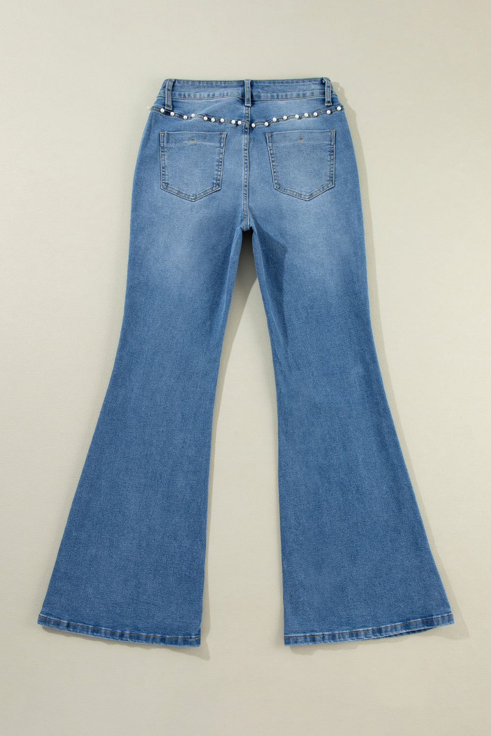 Dusk Blue Pearl Boot Cut Denim Jeans Jeans JT's Designer Fashion