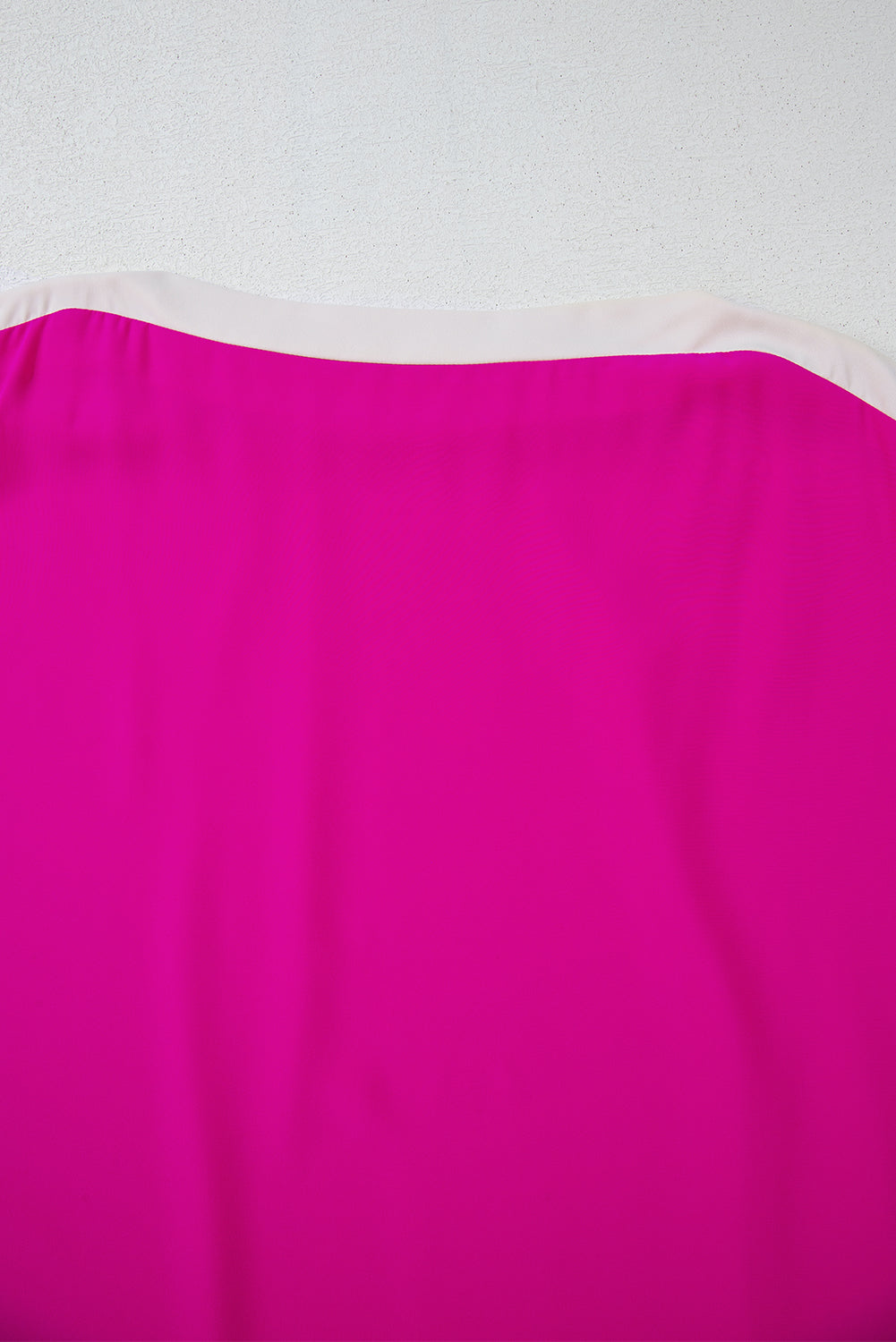 Rose Red Oversized Color Block Boat Neck Tunic Blouse Blouses & Shirts JT's Designer Fashion
