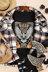 Black Vintage NASHVILLE 1982 Music City Graphic Tee Graphic Tees JT's Designer Fashion
