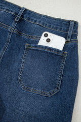 Ashleigh Blue Cropped High Rise Wide Leg Jeans Jeans JT's Designer Fashion