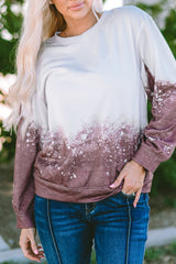 Tie Dye Gradient Pullover Sweatshirt Sweatshirts & Hoodies JT's Designer Fashion