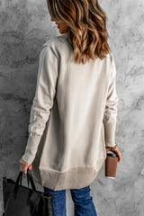 Khaki Super Soft Long Sleeve Open Cardigan Sweaters & Cardigans JT's Designer Fashion
