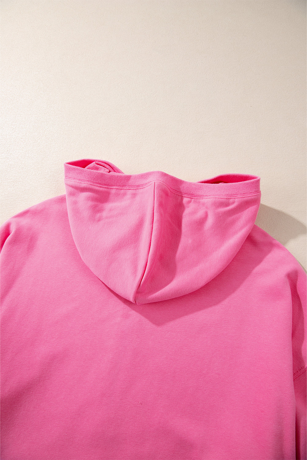 Bonbon Solid Kangaroo Pocket Half Zipper Oversized Hoodie Sweatshirts & Hoodies JT's Designer Fashion