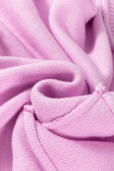 Pink Raw Edge Ribbed Detail Drop Shoulder Sweater Sweaters JT's Designer Fashion