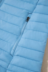 Myosotis Solid Color Quilted Zip-up Puffer Jacket Jackets JT's Designer Fashion