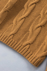 Cuddle Weather Cable Knit Handmade Turtleneck Sweater Sweaters & Cardigans JT's Designer Fashion
