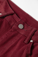 Red Dahlia Loose Straight High Waist Solid Color Jeans Jeans JT's Designer Fashion