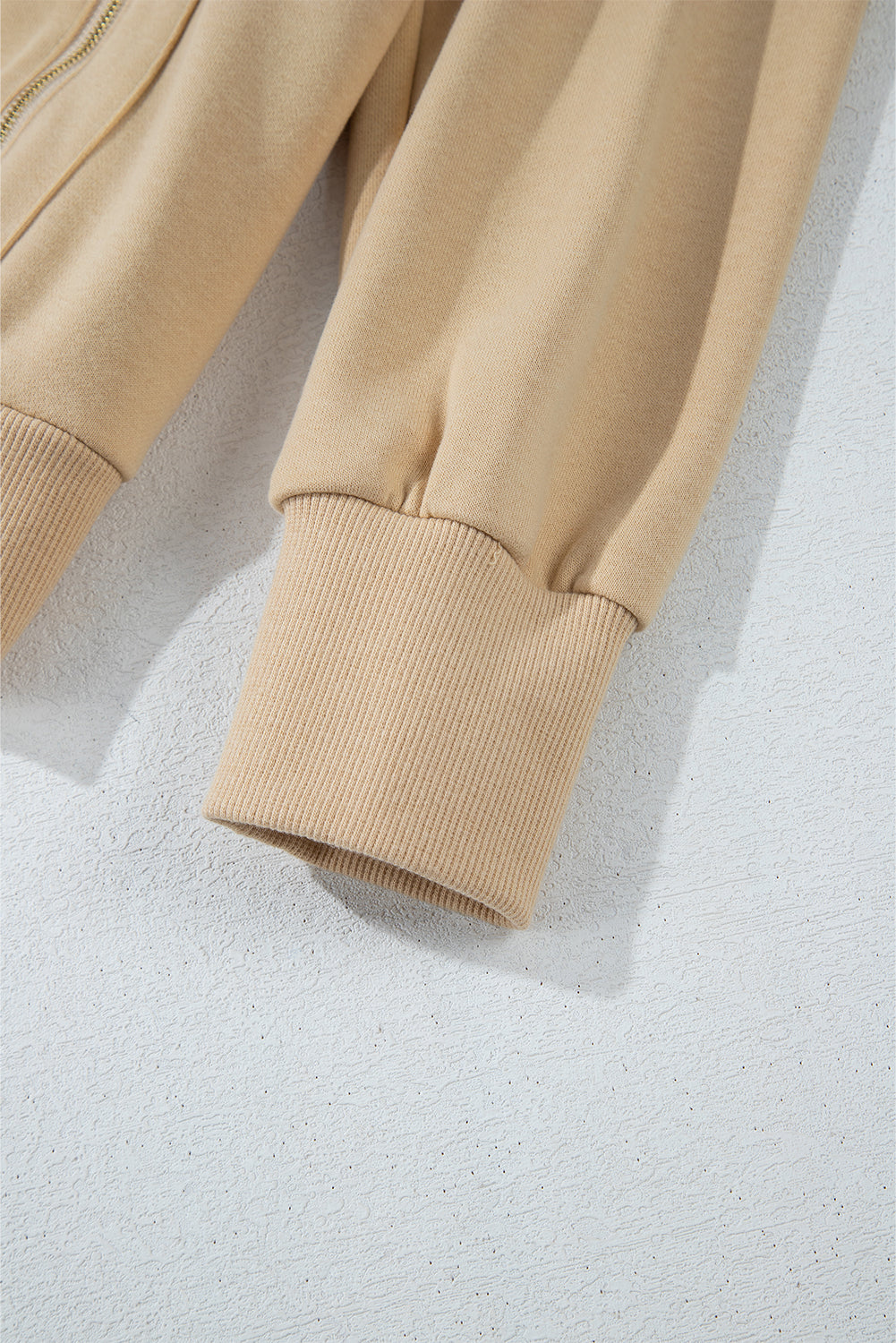 Parchment Zipped Pocket Cozy Drawstring Hoodie Sweatshirts & Hoodies JT's Designer Fashion