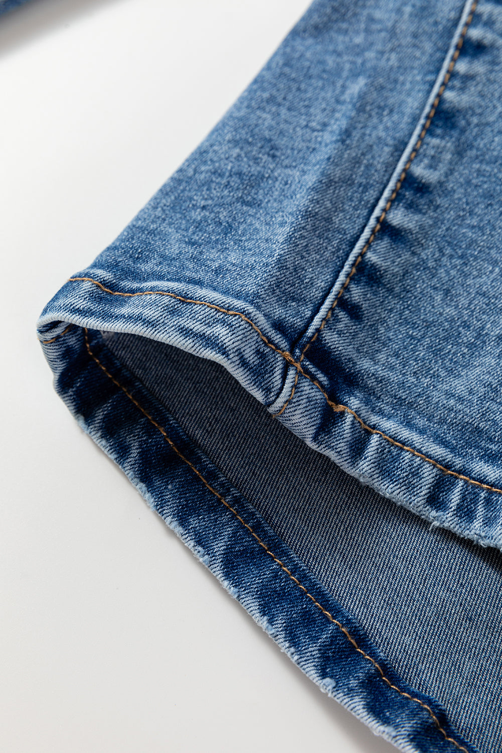 Dusk Blue High Waist Straight Leg Ankle Jeans Jeans JT's Designer Fashion