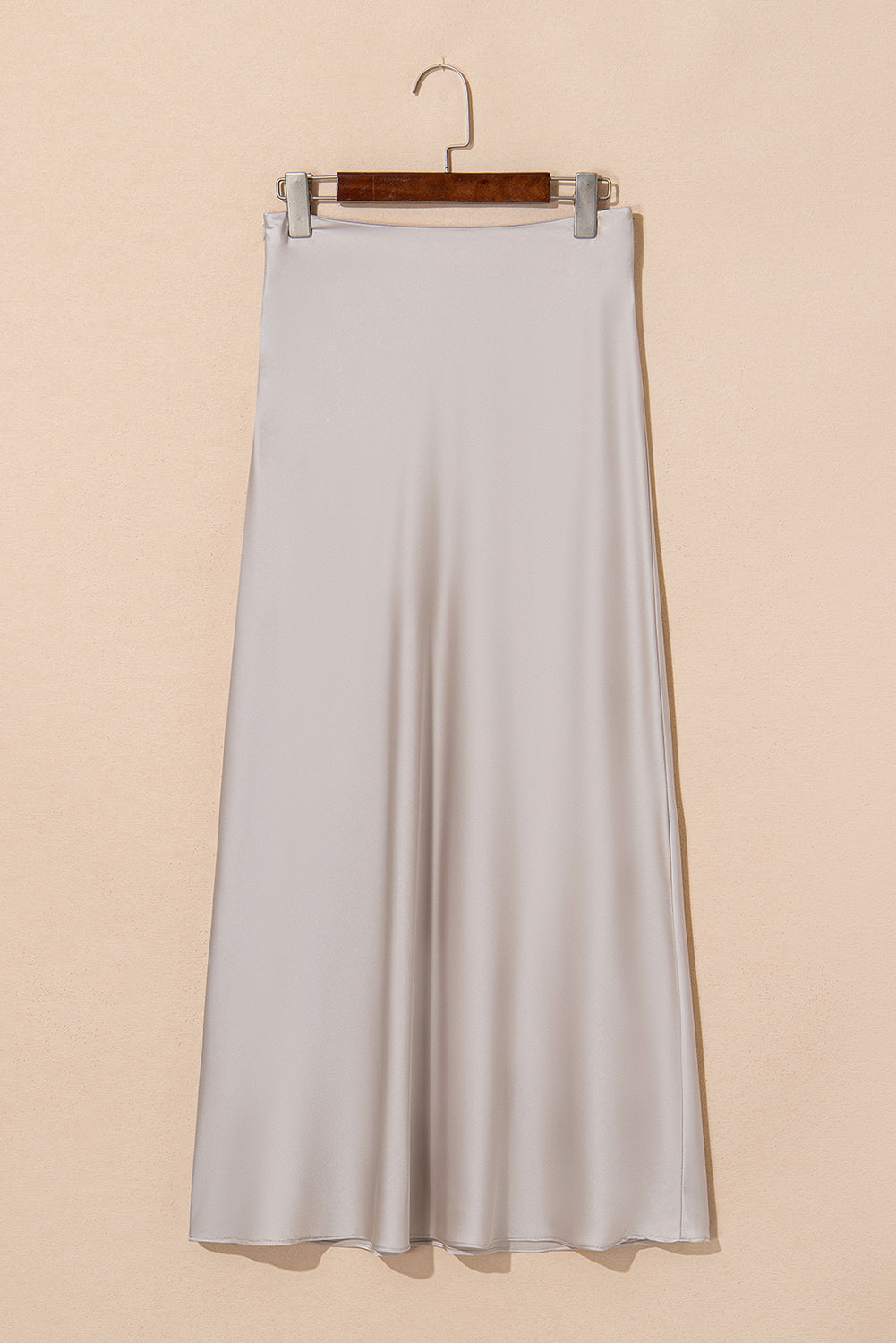 Jet Stream Satin Solid High Waist Maxi Skirt Skirts & Petticoat JT's Designer Fashion
