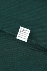 Green Geometric Texture Plaid Trim Sweatshirt Sweatshirts & Hoodies JT's Designer Fashion
