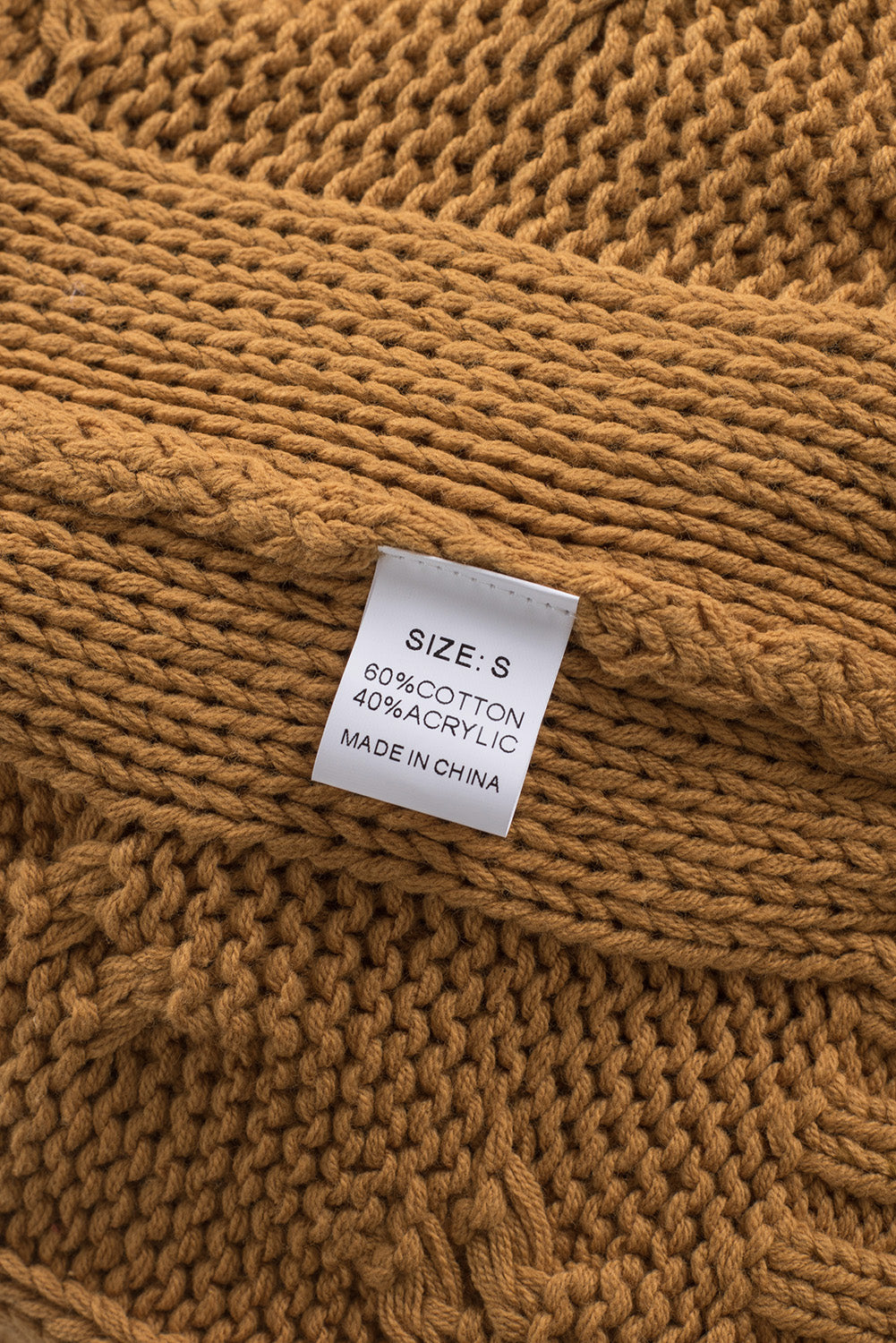 Cuddle Weather Cable Knit Handmade Turtleneck Sweater Sweaters & Cardigans JT's Designer Fashion