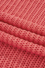 Coral Crochet Hollow-out Jumper Top Sweater Sweaters JT's Designer Fashion