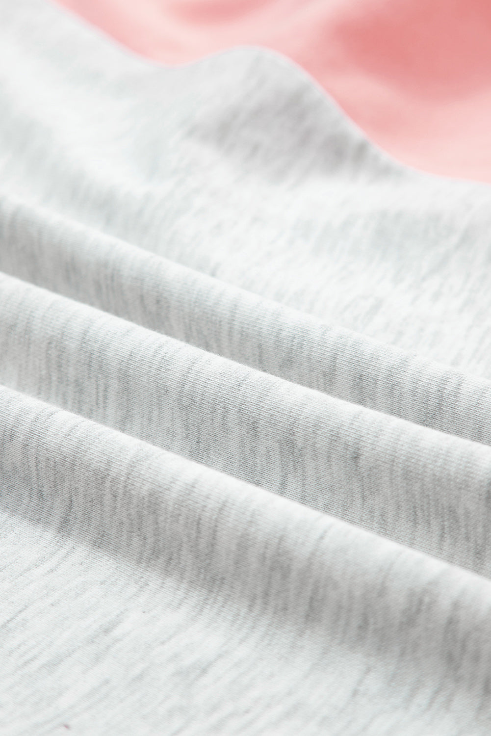 Light Grey Color Block Raw Hem Pullover and Casual Shorts Set Short Sets JT's Designer Fashion