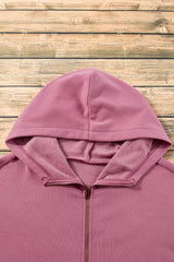 Valerian Fleece Lined Half Zipper Kangaroo Pockets Loose Hoodie Sweatshirts & Hoodies JT's Designer Fashion