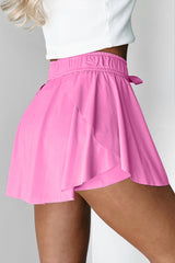 Bonbon Drawstring High Waist Lined Tennis Skorts Skirts & Petticoat JT's Designer Fashion