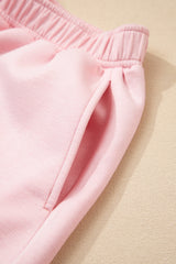 Light Pink Puff Sleeve Pearl Embellished Scallop Trim Top 2 Piece Skort Set Two Piece Dresses JT's Designer Fashion