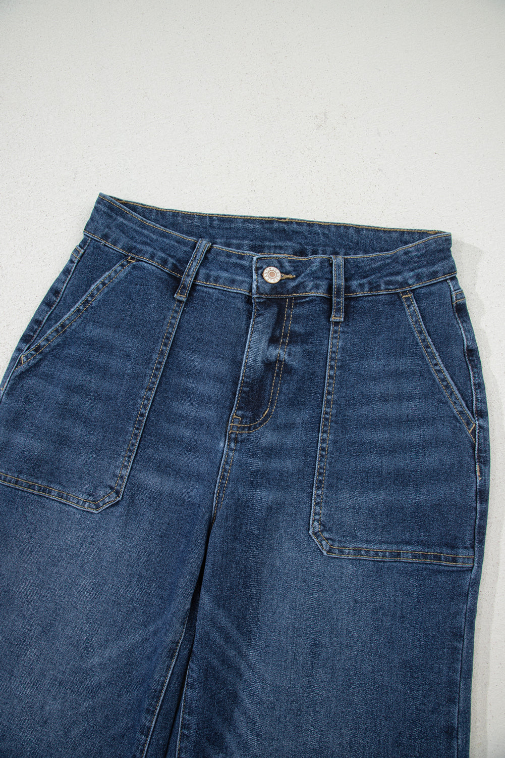 Ashleigh Blue Cropped High Rise Wide Leg Jeans Jeans JT's Designer Fashion