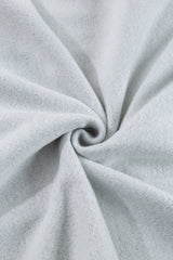 Light Grey Fleece Lined Half Zipper Kangaroo Pockets Loose Hoodie Sweatshirts & Hoodies JT's Designer Fashion