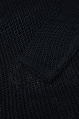 Black Crochet Hollow-out Jumper Top Sweater Sweaters JT's Designer Fashion