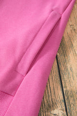 Bonbon Solid O Neck High Low Hem Pullover Sweatshirt Sweatshirts & Hoodies JT's Designer Fashion