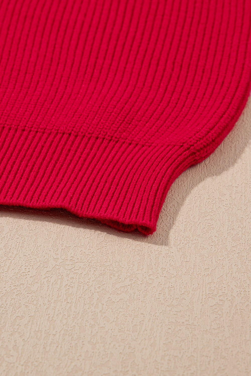 Racing Red Sparkle All The Way Tinsel Crew Neck Plus Size Sweater Plus Size Sweaters & Cardigans JT's Designer Fashion
