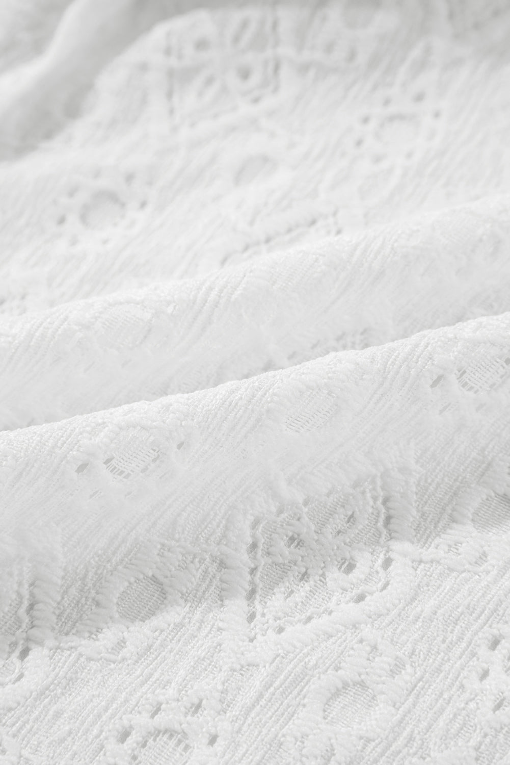 White Lace Sleeveless Knot Hollow Out Back Tied Waist Mini Dress Mini Dresses JT's Designer Fashion