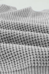 Gray Cross Back Hollow-out Sweater Sweaters & Cardigans JT's Designer Fashion