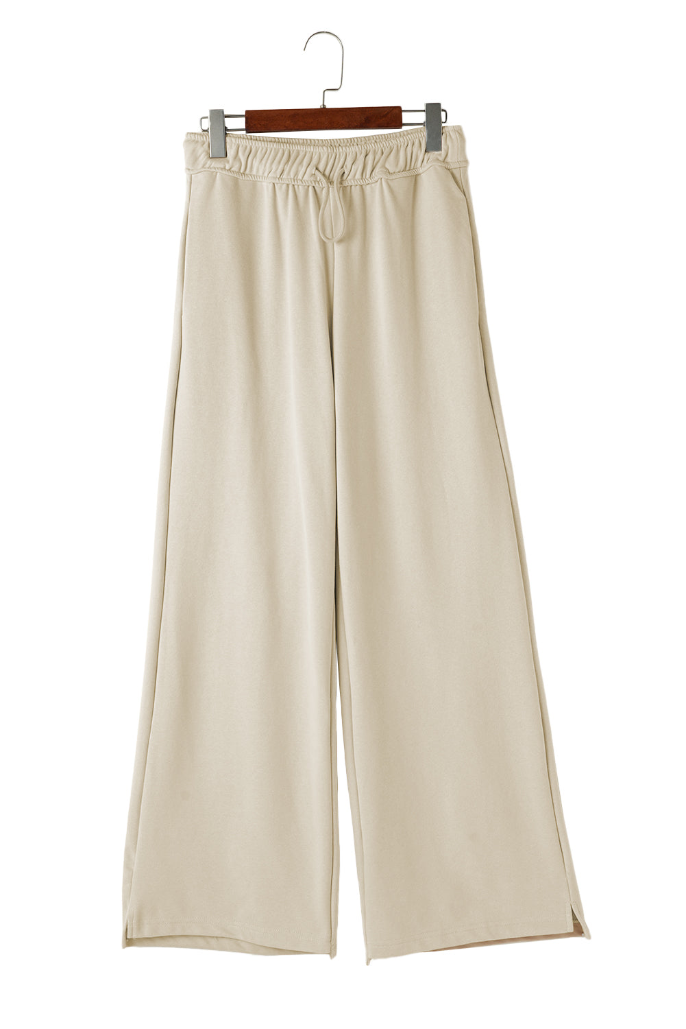 Apricot Loop Drawstring Casual Wide Leg Pants Pants & Culotte JT's Designer Fashion