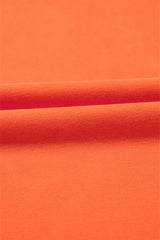 Orange Solid Kangaroo Pocket Half Zipper Oversized Hoodie Sweatshirts & Hoodies JT's Designer Fashion