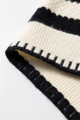 Black Stripe Chic Golden Button Cardigan Sweater Cardigans JT's Designer Fashion