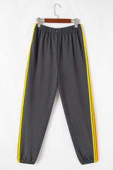 Dark Grey Counting Rainbows High Waist Sweatpants Pants & Culotte JT's Designer Fashion